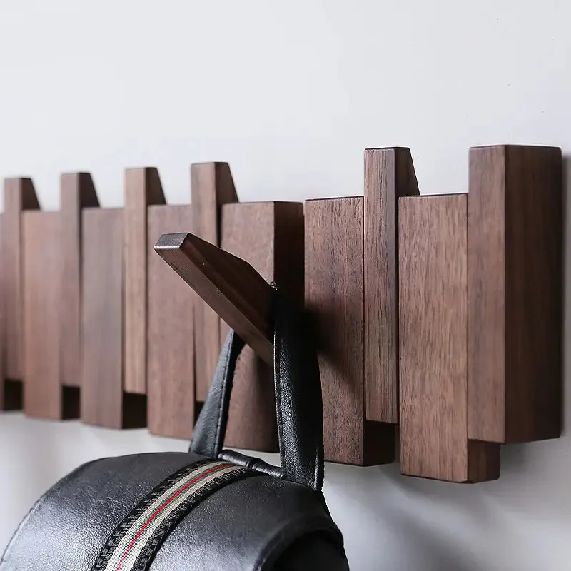 Walnut wall mounted coat rack sale