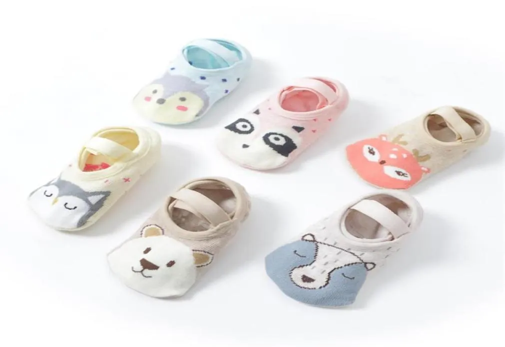 Baby dier antislip schattige kinderen hoge kwaliteit kartonnen vloer lopen sokken voor 13T pasgeboren baby meisje jongen kort ademend katoen 9712517