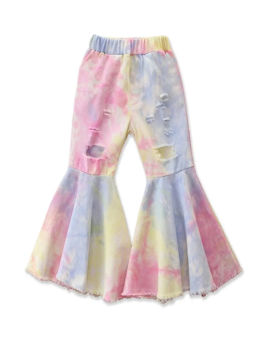 Autumn Winter Baby Girls Long Fleared Bell Bottoms Pants Children Toddler Clothing Boutique Kids kläder F12157981512