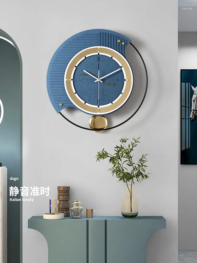 Horloges murales Horloge nordique Design moderne Pendule Montres Décor à la maison Silencieux Salon Décoration Cadeau Reloj De Pared
