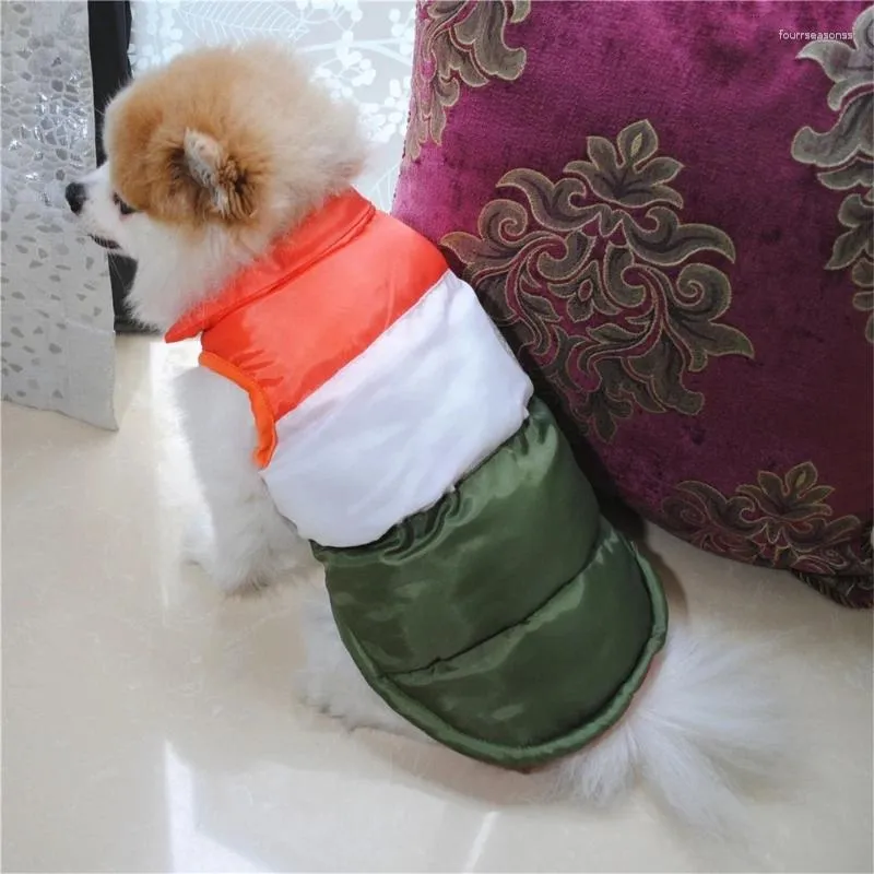 Cão vestuário jaquetas de inverno pele-amigável gatinho alto colarinho cor brilhante à prova de vento roupas de moda para gato de estimação kxre