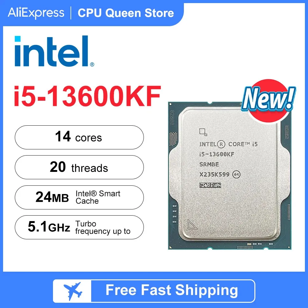 I513600KFプロセッサ14コアと20スレッド24Mキャッシュ510 GHz LGA1700をサポートB660およびB760ファンなし240219