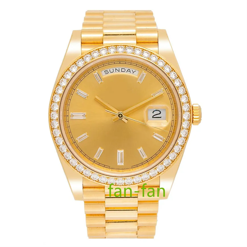 Brand World Luxury Watch Najlepsza wersja Watch 228348 żółte złoto fabryczne diamentowe pierdzisko zupełnie nowa automatyczna ETA 3255 Watch 2-letnia gwarancja zegarków męskich