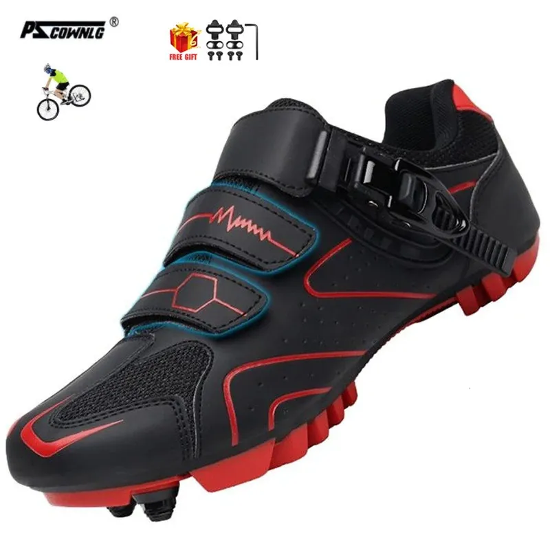Mountainbike-Schuhe, Herren-Fahrradschuhe, MTB-Schuhe, schnelle Ratschenschnalle, kompatibel mit SPD-Systempedal für drinnen und draußen, Mo 240129
