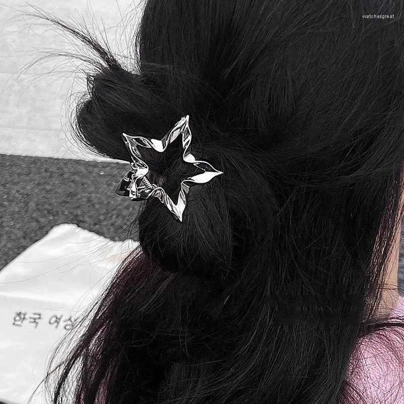 Grampos de cabelo na moda irregular amor garra coreano pequeno clipe de metal grab barrettes hairgrip hairwear feminino acessórios de jóias