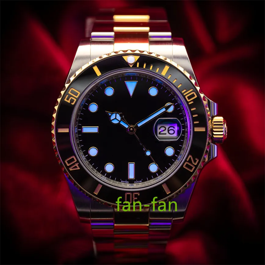 Brand World Luxury Watch Najlepsza wersja Watch Data 126613ln dwa ton 18k żółte złoto zegarek zupełnie nowy automatyczny eTA cal.3135 Watch 2-letnia gwarancyjna męska zegarki męskie