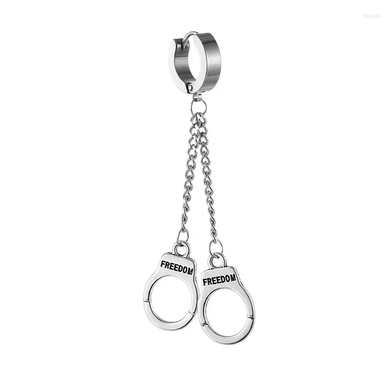 Dangle Earrings 1 Pce/Pairs Fashion Creativity Punk Handcuffs Drop For Women Simple Cool Jewelry Accessories