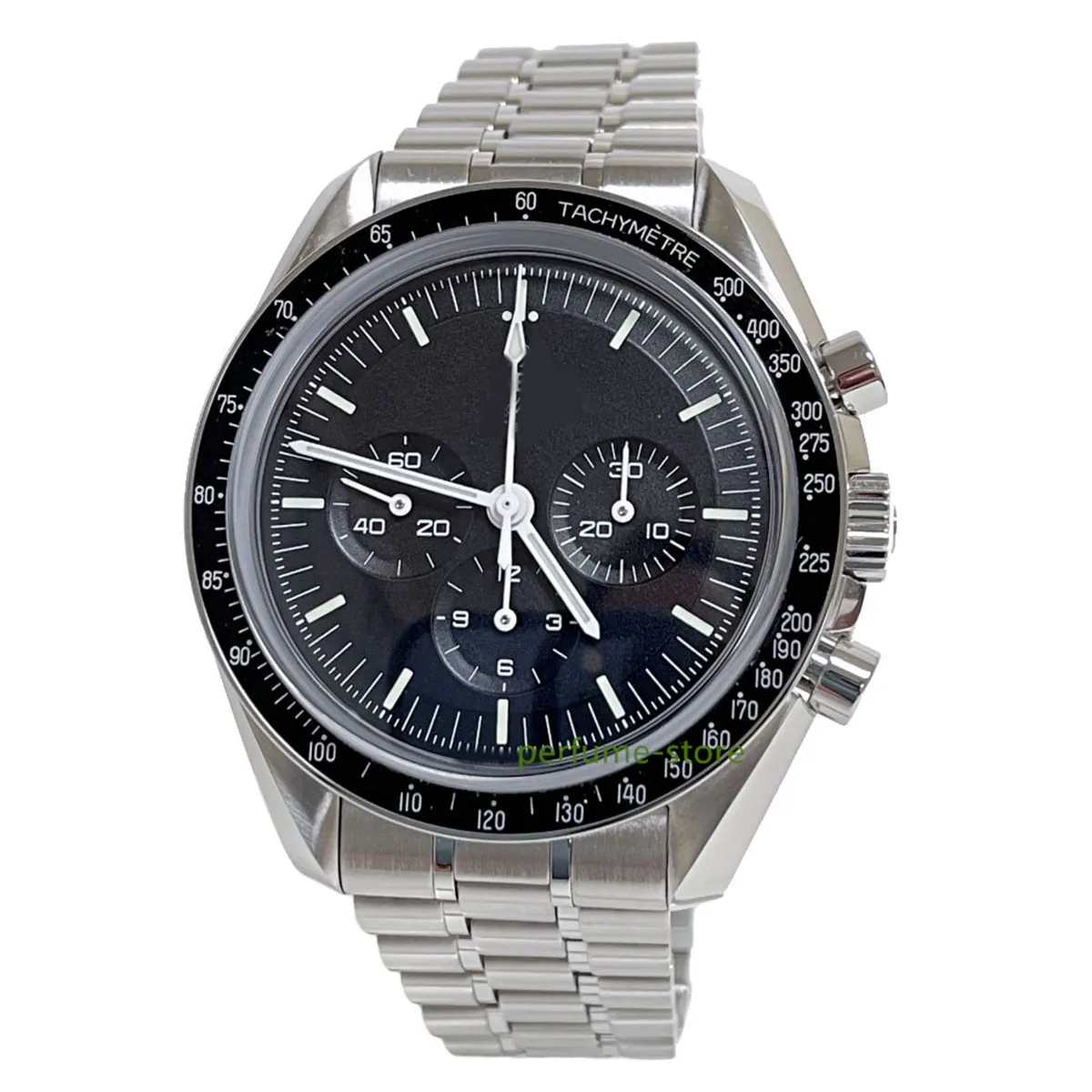 Merkwereld luxe horloge Beste versie Horloge Moonwatch 42 mm 310.30.42.50.01.002 Stalen automatisch ETA Cal.7750 horloge 2 jaar garantie HERENHORLOGES geen doos