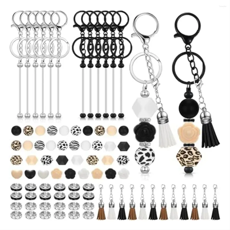 Schlüsselanhänger, Perlen-Schlüsselanhänger-Zubehör-Set für die Herstellung von DIY-Bastelsätzen