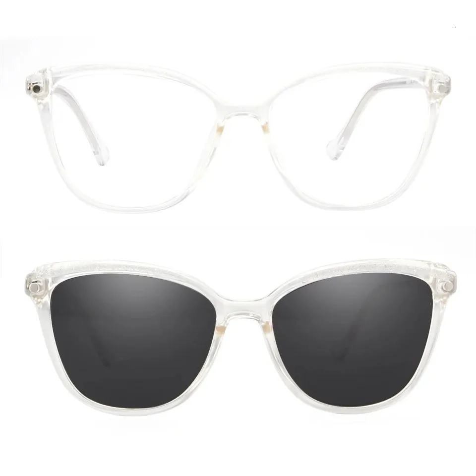 TR90 Thermoplastic Cat Eye Sunglasses with Polarized Lenses Xenia Cat Eye Orange Sunglasses | Glassesshop main image 3