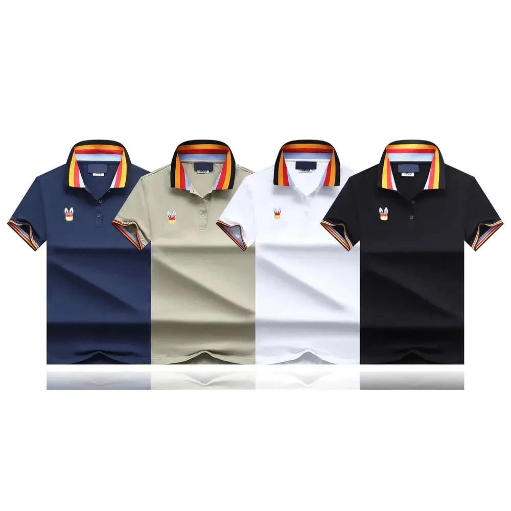 Été nouveau Polo à manches courtes t-shirt hommes col hétérogène Polo à manches courtes pur coton t-shirt hommes