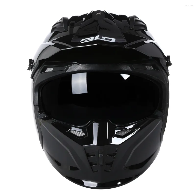 Motorcykelhjälmar Street Worrier Full Face Hjälm avtagbar multifunktionskombination Cascos Motorcykel racing casque Scooter Dot