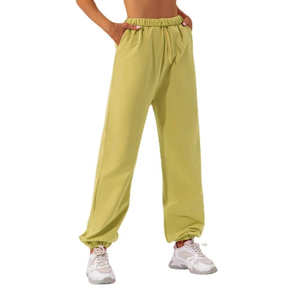 LL Cytry Pants jogger joga swobodny sport Kobiety Szybkie suche spodnie damskie sportowiec sportowy sport