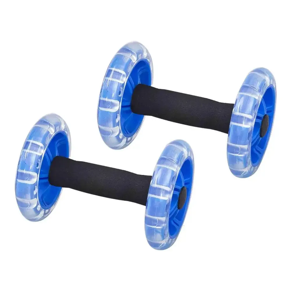 2st Hem Gym träning Fitness Abdominal Muscle Roller Wheel Trainer Equipment Power Resistance Bands Arm Training 240127