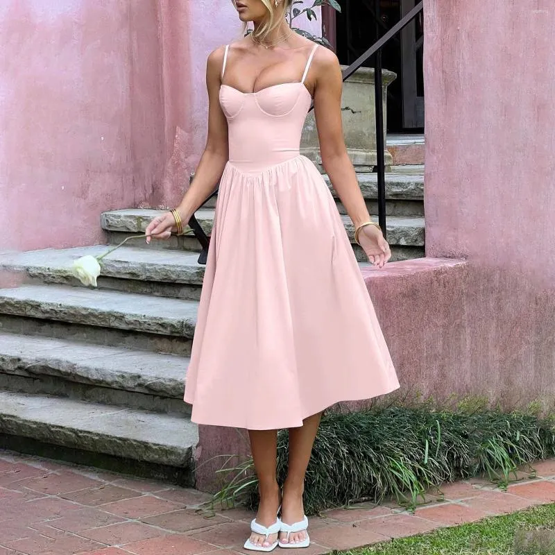green emerald velvet dress High-Low Ruffled Hem Midi Cami Dress main image 1