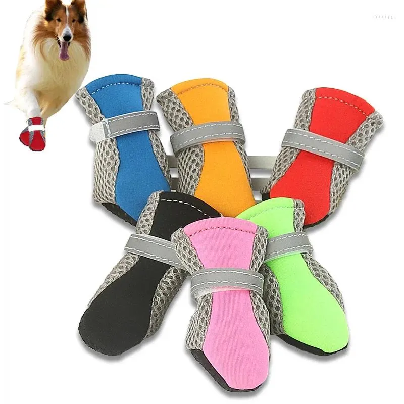 Dog Apparel Pet Shoes Puppy Outdoor Soft Bottom For Cat Chihuahua Rain Boots Waterproof Reflective Small Medium Large