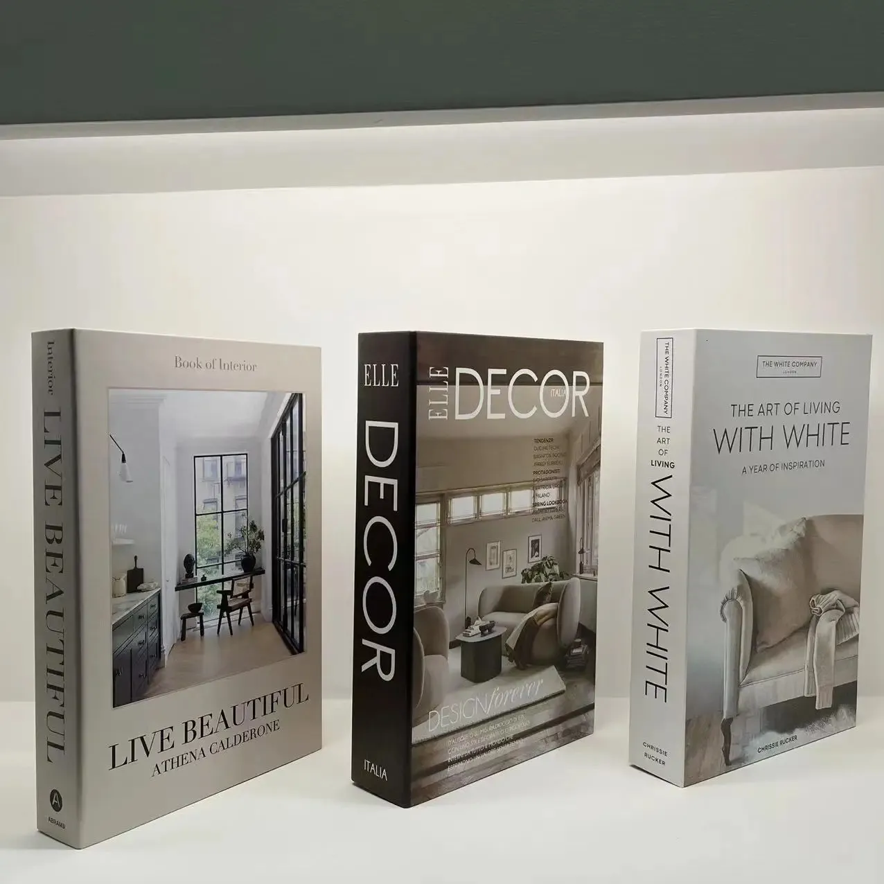 3 pçsset moda livros falsos decoração de luxo livro decorativo designer sala estar simulação decoração para casa presentes 240131