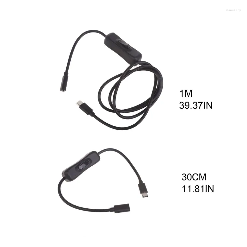 ケーブル20V 5A 100W USB TYPE-C男性からタイプメス充電器充電同期データパワーアダプターコード付きスイッチ