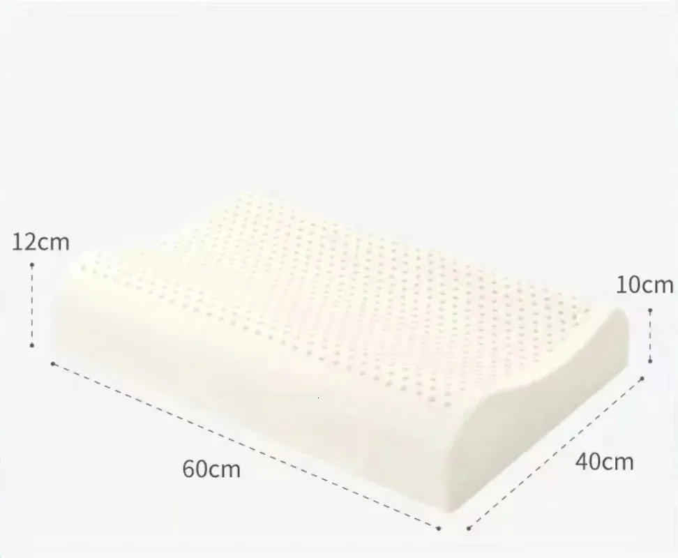 Latex pillow natural rubber 100% latex content 6-12cm height optional to ensure all user satisfaction 240127