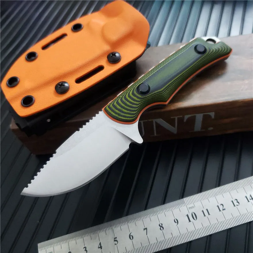 3Models 15017/15018 Hunt Hidden Canyon Hunter Fixed Blade Knife 2.79 "S30V Drop Point Richlite/Green G10 Handtag utomhus camping vandring rese fiske jaktknivar