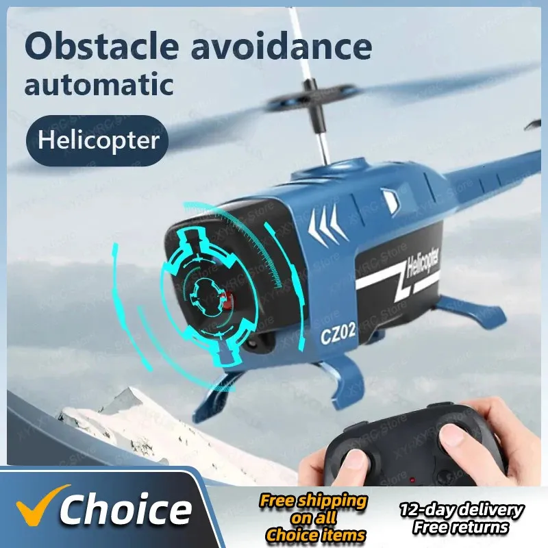 RC Helicopter 35Ch 25ch Plane 24G Helicopters for Adults Hinder Undvikande Electric Airplane Flying Toys Boys 240118