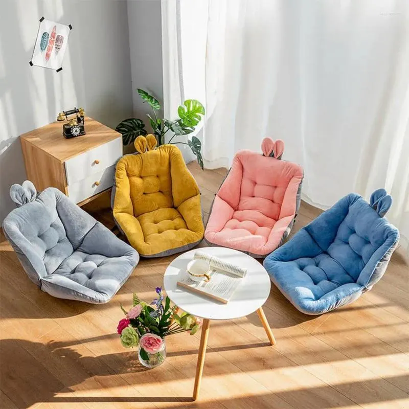 Pillow Supportive Seat Soft Ultra-thick Cartoon Short Plush Stuffed Sitting Mat Chair For Wear