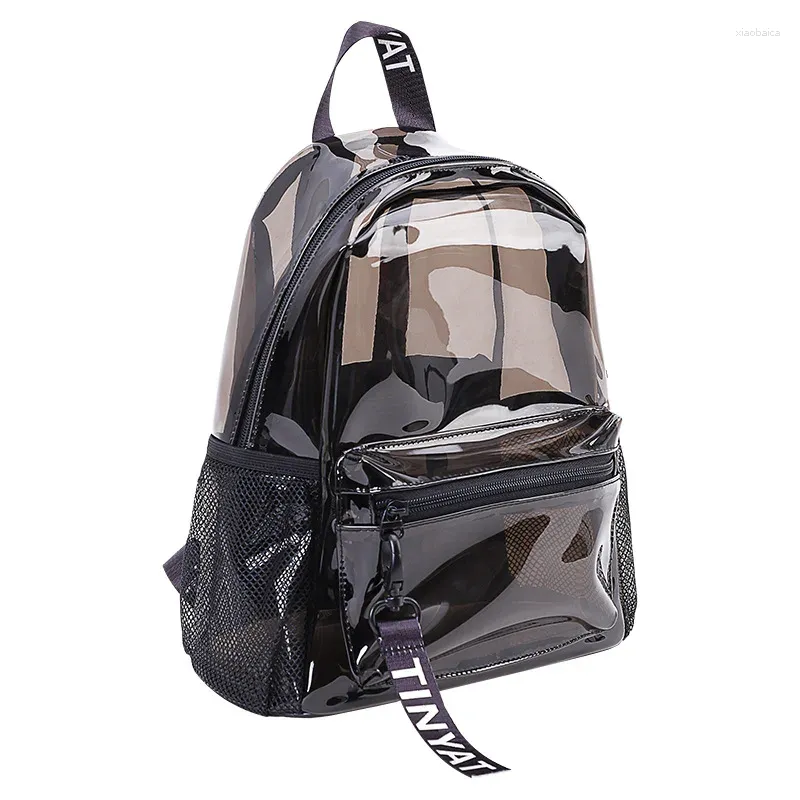 Sacs d'école sac à dos transparent sac de sport de mode pour femmes imperméable PVC clair plage voyage fille