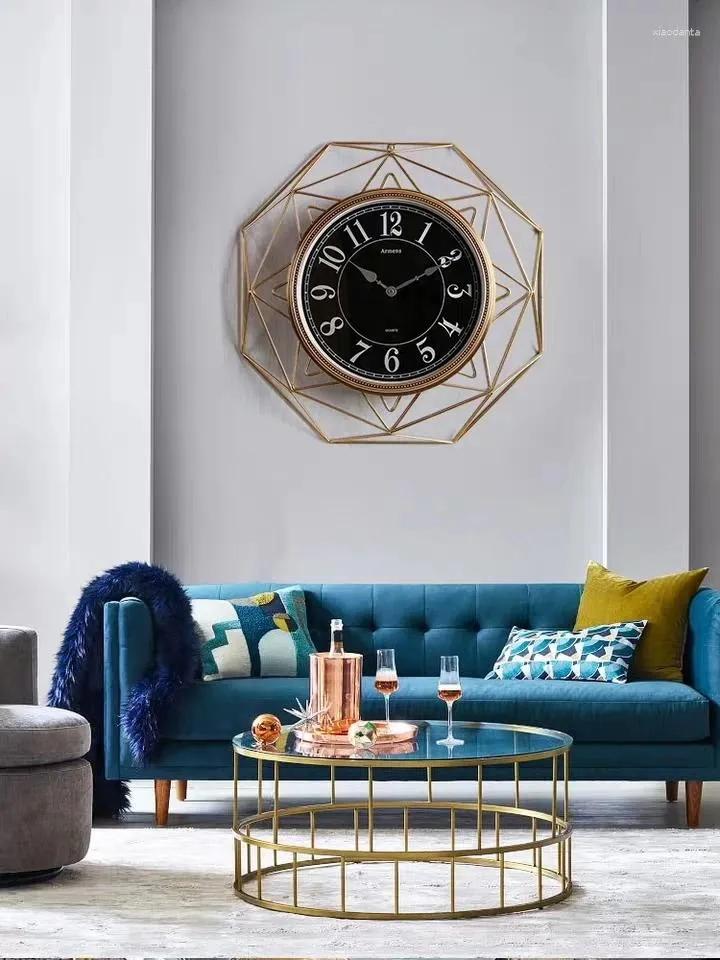 Horloges murales grande cloche salon ménage européen personnalité créative chambre super silence nordique simple minimaliste