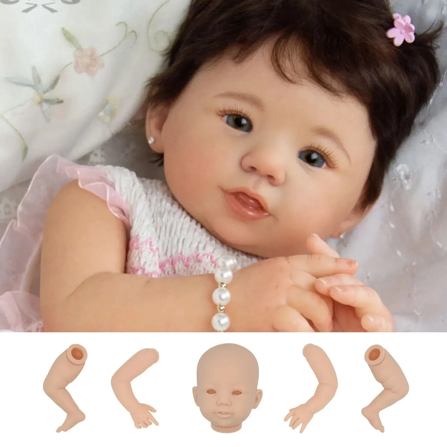 Witdiy Abigail 55 cm/21.65 inch vinyl blank reborn doll baby unpainted kit/Give 2 gifts 240131