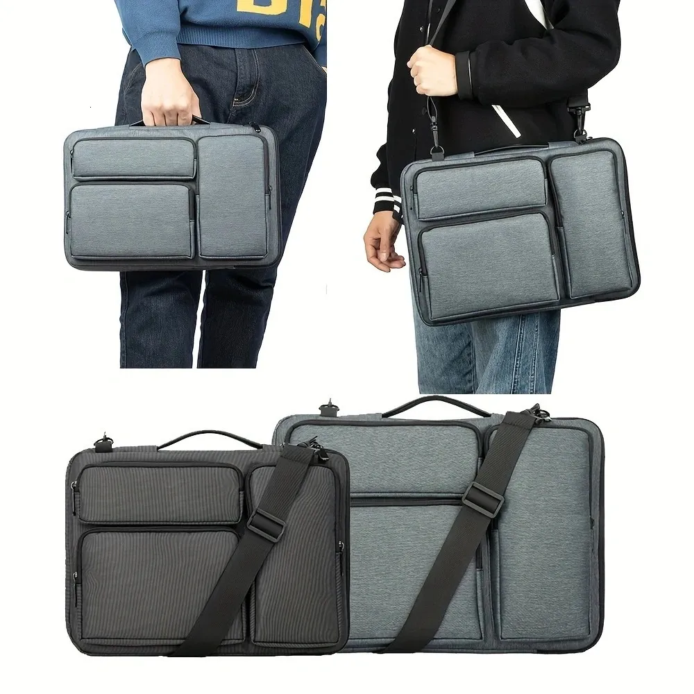 Laptop Bag Notebook Shoulder Bag For Macbook Air Pro Waterproof 14 156 Inch Computer Sleeve Pouch Handbag For Student Business 240119