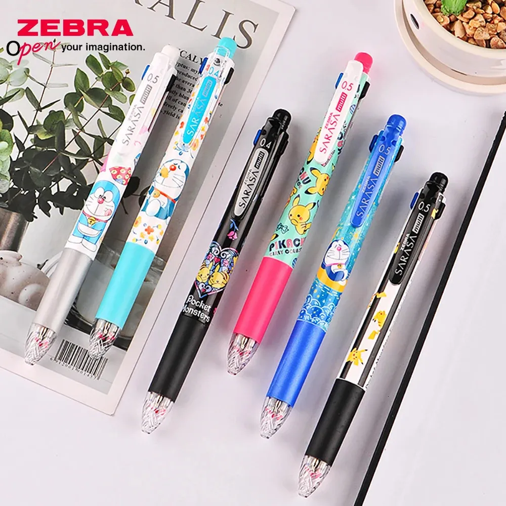 1 Japanse Zebra Limited Cartoon Multifunctionele Gel Pen Vulpotlood 41 0.4/0.5mm Briefpapier voor Scholieren 240129