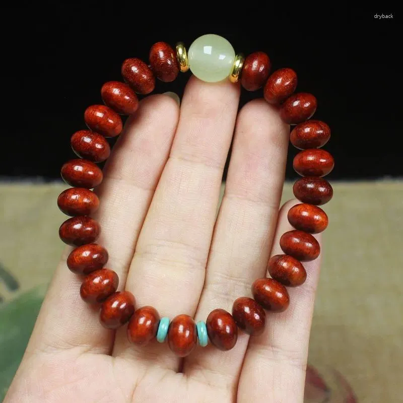 Strand Rosewood Red Sandalwood Abacus Beads 25 Armband