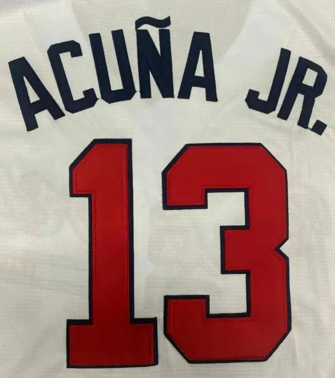 2023 S-4XL WS Gold Program Jersey Ronald Acuna Jr. MATT OlSON  JORGE SOlER DEiON SANDERS AUSTIN RIlEY BRAVE OZZIE ALBIES JONES Men Women Youth Baseball Jerseys