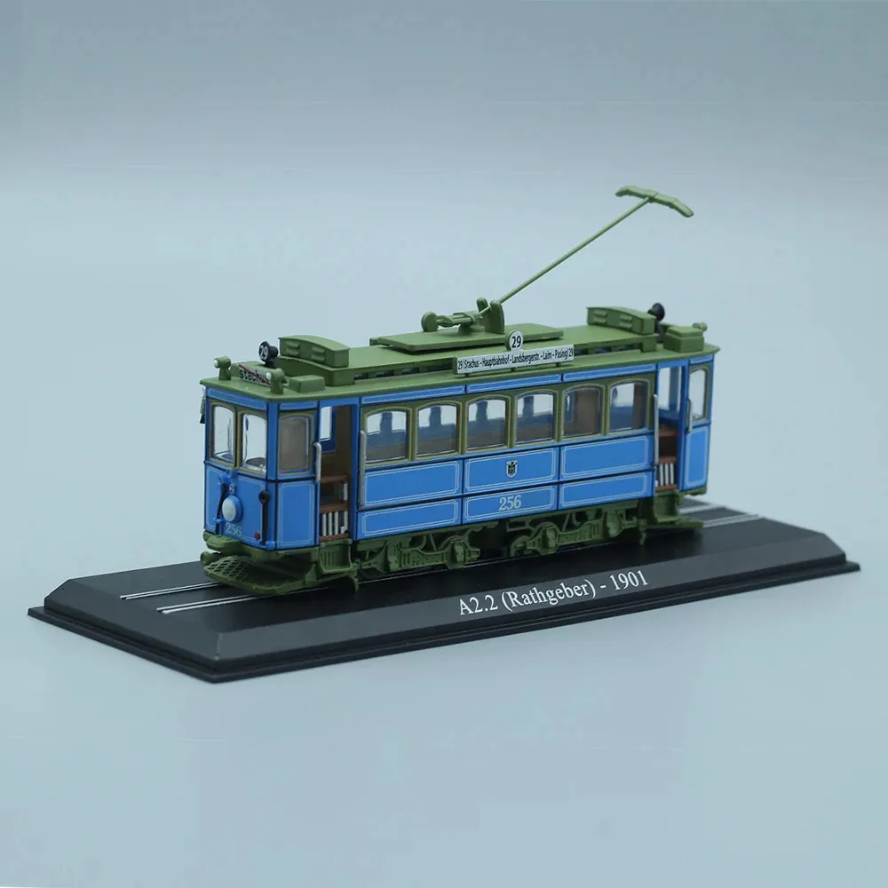 1/87 échelle rétro Tram statique résine Train scène modèle Collection ornements Souvenir décoration affichage 240131