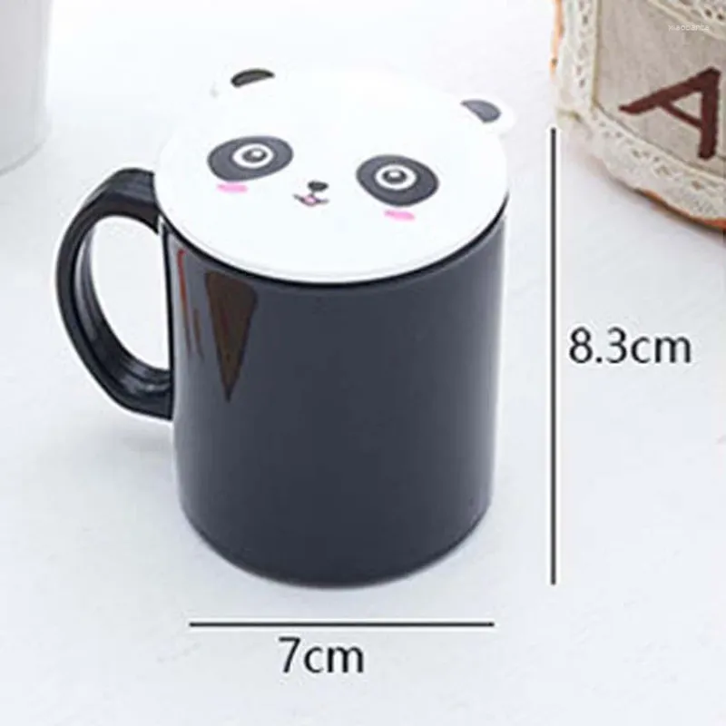 Mugs Baby Milk Cup With Handle Children Cute Cartoon Animal Panda Frog Pig Tea Mug Kids Learning 250ml