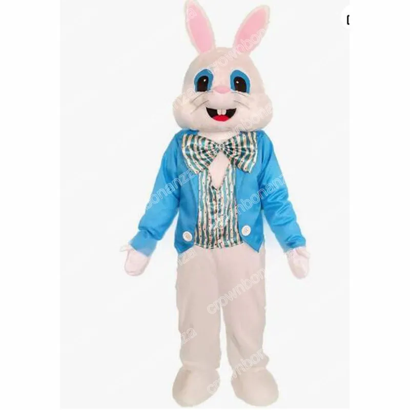 Performance Bunny Rabbit Mascot Costume Halloween Cartoon Charact Outfit Suit Suit Cass Outdoor Party Unisex Reklamy Reklamy Ubrania reklamowe