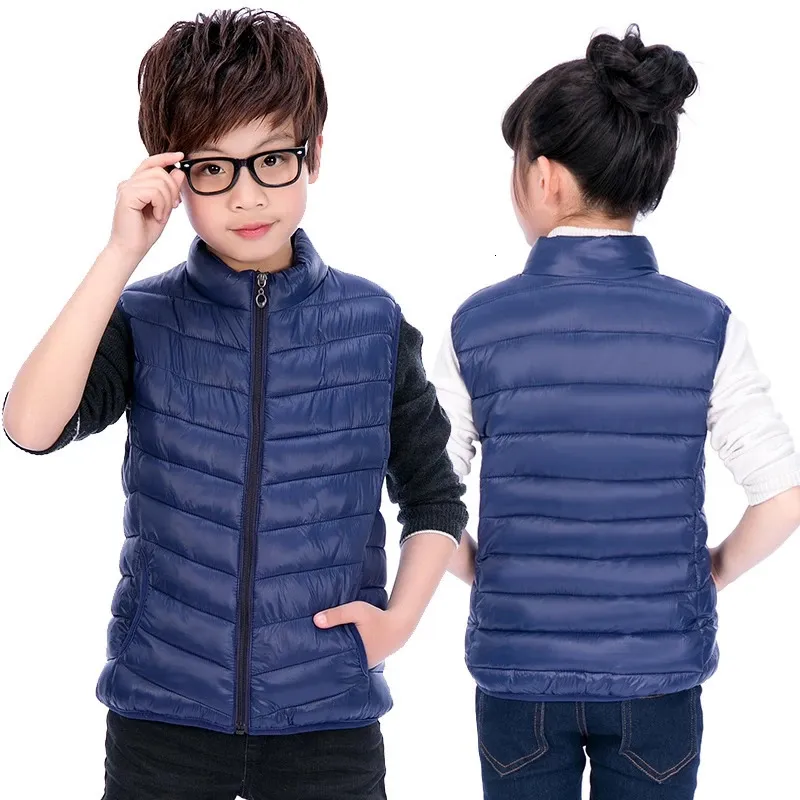 Abbigliamento per bambini Ragazzi Ragazze Gilet caldi Autunno Inverno Capispalla Cappotto Gilet Bambini Bambini Giacca imbottita spessa 316 anni 240130