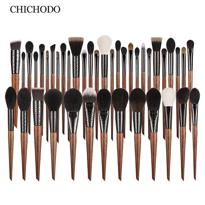Chichodobrus Multiple Choice Sculpture Tube Brush Natural and Syntetic Hair Makeup Eye Tools Pen 240131