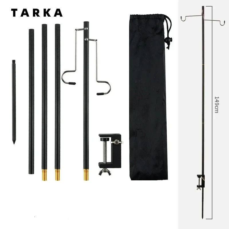 TARKA Tabletop Lantern Stand Camping Hangers Tourist Light Shelf Lighting Brackets Hanging Holder Outdoor Tools 240126