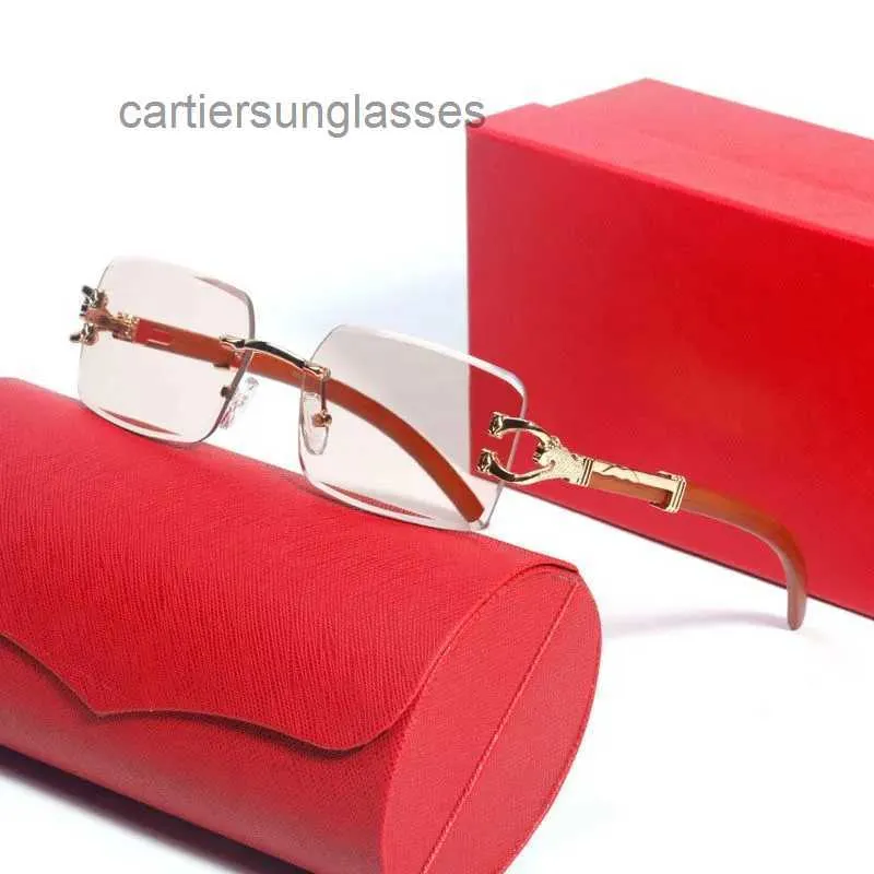 Designer Sunglasses Nose frame Carti Computer for Men Eyeglasses Fashion Gradient Sun Glasses Simple Big Square Gold F