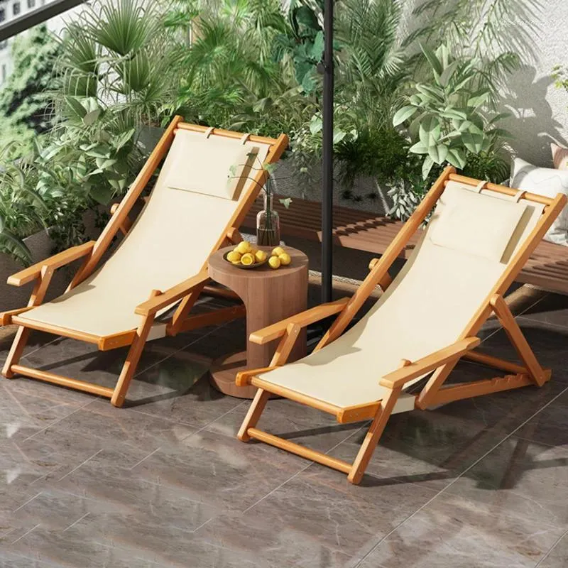 Mobilier de camping voyage en mer natation chaises longues jardin inclinable piscine balcon Patio chaise longue pliante pique-nique Silla Playa extérieur