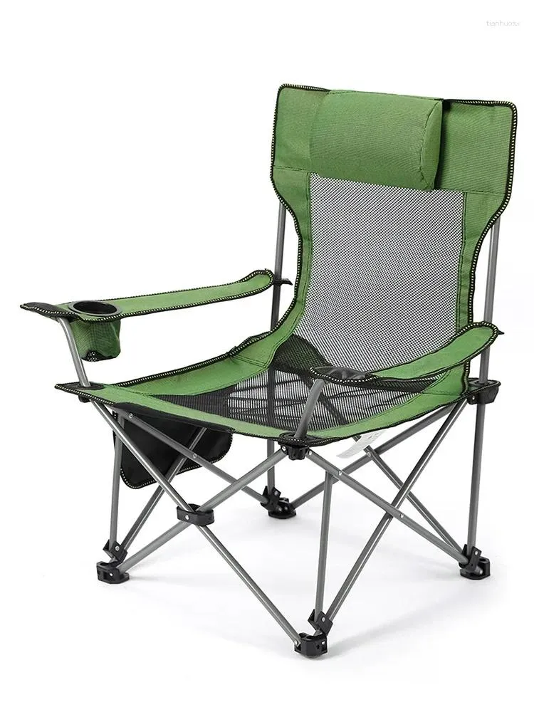 Mobiliário de acampamento Cadeira de praia Venda ao ar livre Camping Oxford Alumínio Pinic Silla Plegable Cadeira de Praia 53 89cm 3.6kg