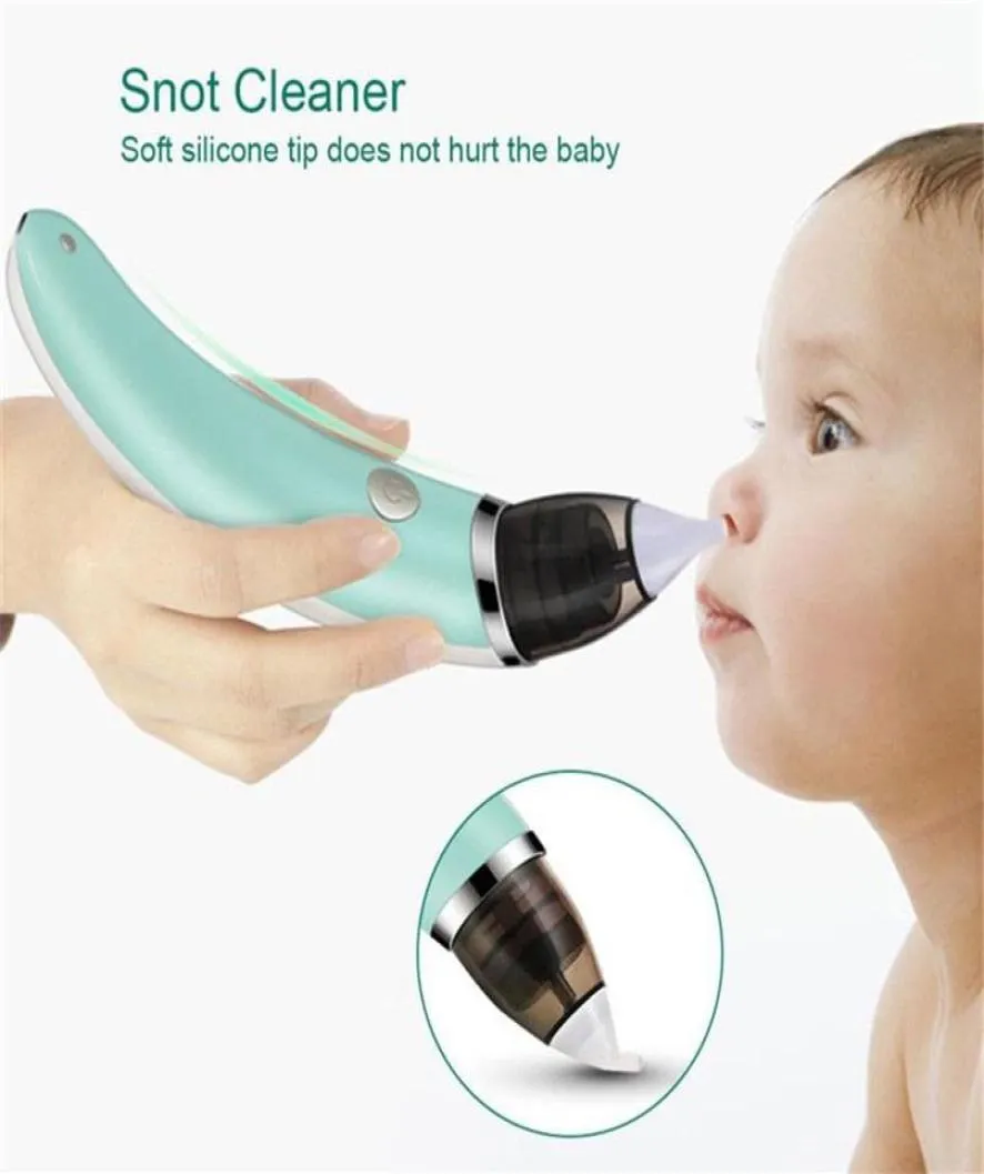 Baby Nasal Aspirator Electric Safe Hygienic Nose Cleaner med 2 storlekar av nässpetsar och oral snotsugare för barn Protection3261675601