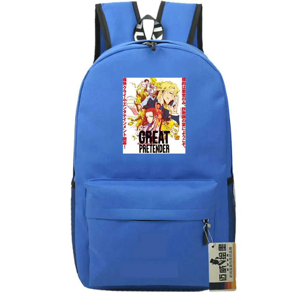 Great Pretender backpack GP day pack Confidence Man school bag Cartoon Print rucksack Sport schoolbag Outdoor daypack