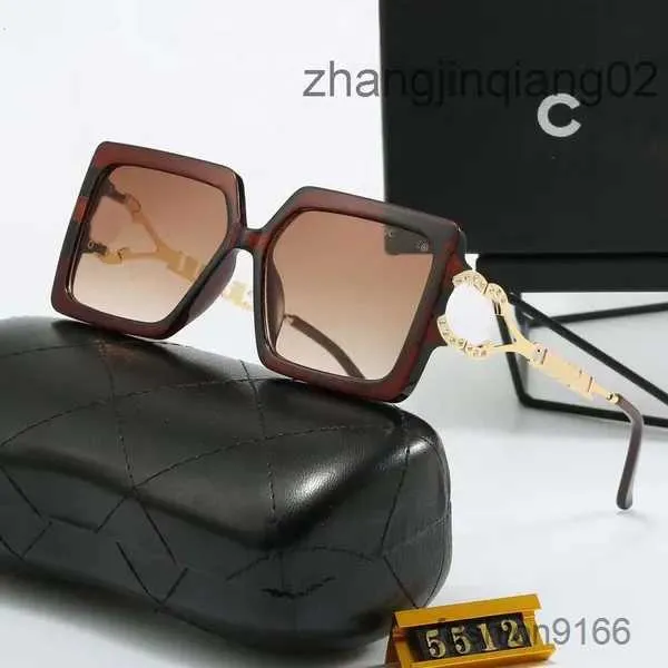 gg Designer cc Channel Sunglasses Cycle Luxurious Fashion Woman Mens Sunglasses Diamond Square Sunshade Crystal Shape Full Package Glasses 4Z2O5