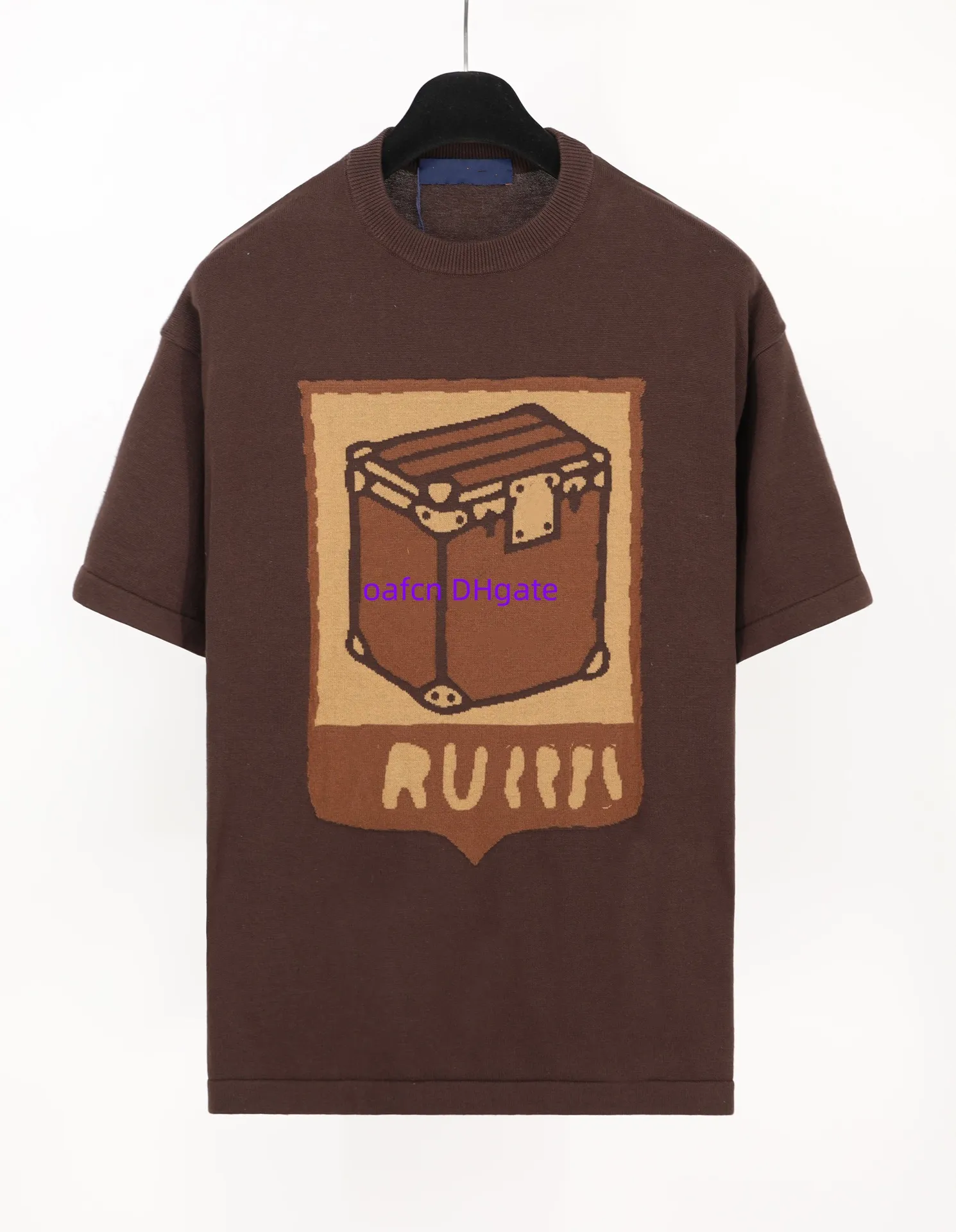 T-shirt da uomo T-shirt firmata T-shirt casual da uomo e da donna 1854 lettera ricamata scatola rigida Camicia a maniche corte versione top con motivo floreale stampato monogramma