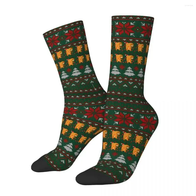 Мужские носки, забавные, счастливые, компрессионные, капибара, рождественские, ретро, в стиле Харадзюку, милые, в стиле хип-хоп, новинка, бесшовные, сумасшедшие носки с экипажем