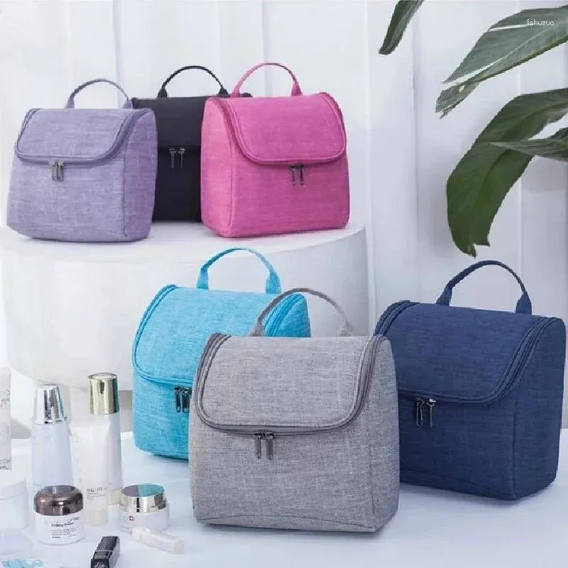 Borse per cosmetici Necessari per uomo Borsa per trucco da appendere Borsa da viaggio Oxford Borsa da donna per lavare articoli da toeletta