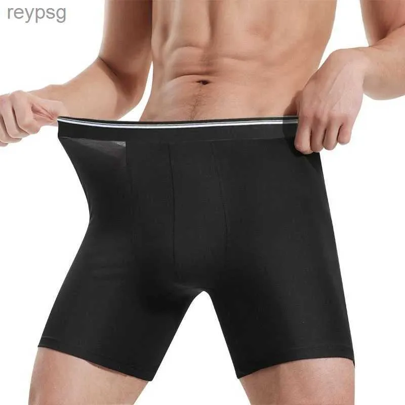 Unterhosen Herren Baumwolle Boxer Lange Bein Unterwäsche Nahtlose Sexy Mann Shorts Atmungsaktive Höschen Sport Männer YQ240214