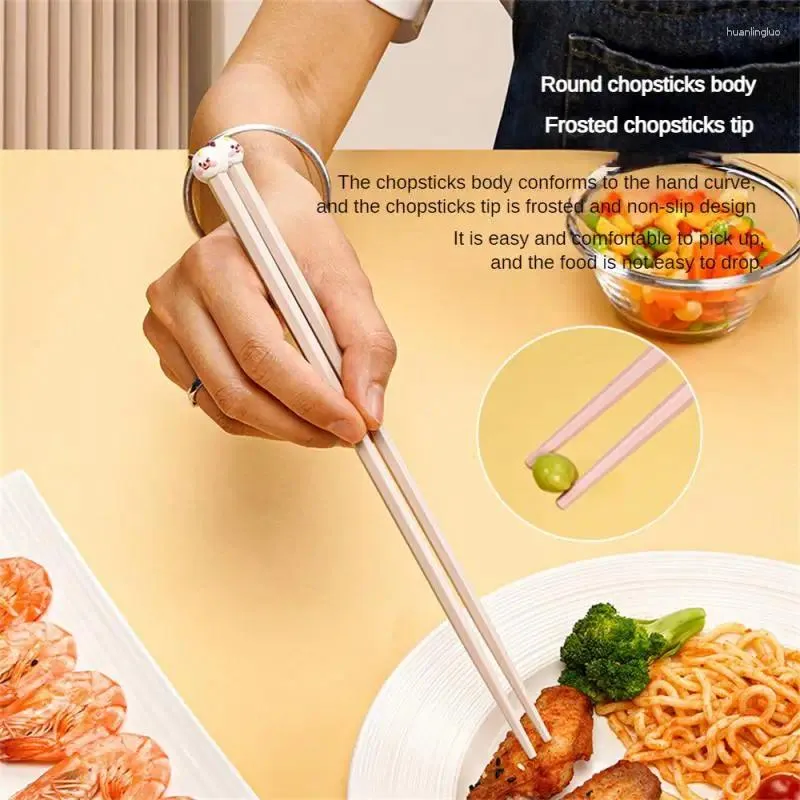 Chopsticks Solid Color Alloy Unique Design Metal Catering Accessories Suitable For Home Use 24.3 0.7cm